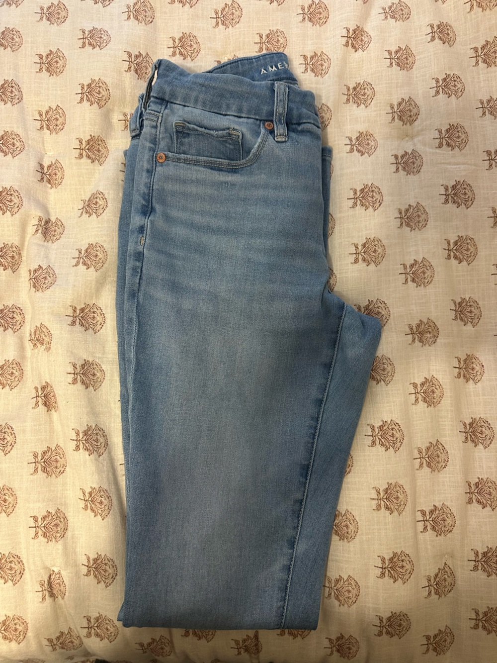 American Eagle Outfitters Curvy High-Waisted Skinny Jeans - Dream Blue